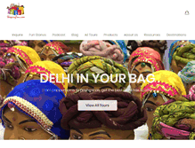 Tablet Screenshot of delhishoppingtour.com